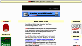 What Usbman.com website looked like in 2013 (11 years ago)