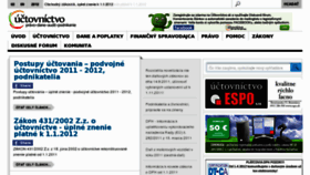 What Uctovnictvo.sk website looked like in 2013 (10 years ago)