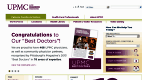 What Upmc.edu website looked like in 2013 (10 years ago)