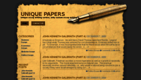 What Unique-papers.com website looked like in 2013 (10 years ago)
