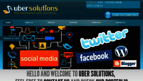 What Ubersolutions.in website looked like in 2013 (10 years ago)