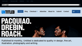 What Untitledmagazine.net website looked like in 2013 (10 years ago)