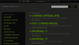 What Universaltv.com website looked like in 2013 (10 years ago)