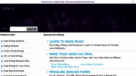 What Urlx.cc website looked like in 2013 (11 years ago)