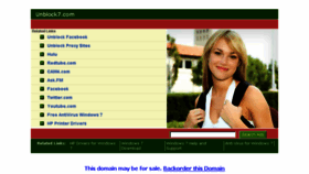 What Unblock7.com website looked like in 2013 (10 years ago)