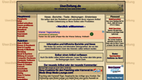 What Userzeitung.de website looked like in 2014 (10 years ago)