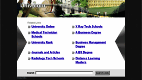 What Univ.com website looked like in 2014 (10 years ago)