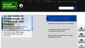 What Umweltdaten.de website looked like in 2014 (10 years ago)