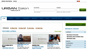 What Urbansalonnetwork.com website looked like in 2014 (10 years ago)