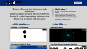 What Uicod.com website looked like in 2014 (10 years ago)