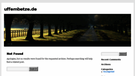 What Uffembetze.de website looked like in 2014 (10 years ago)