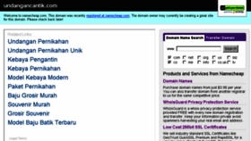 What Undangancantik.com website looked like in 2014 (9 years ago)