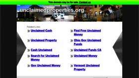 What Unclaimedproperties.org website looked like in 2014 (9 years ago)