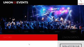 What Unionevents.com website looked like in 2014 (9 years ago)