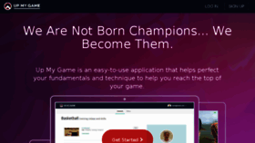 What Upmygame.com website looked like in 2014 (9 years ago)