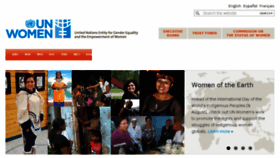 What Unifem.org website looked like in 2014 (10 years ago)