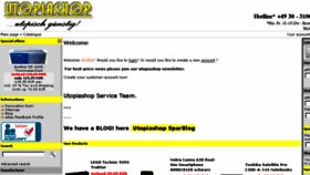 What Utopiashop.de website looked like in 2014 (9 years ago)