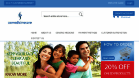 What Usmedicinecare.com website looked like in 2014 (9 years ago)