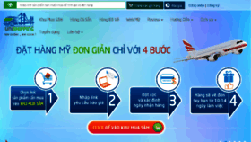 What Unishipping.vn website looked like in 2014 (9 years ago)