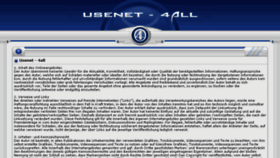 What Usenet-4all.info website looked like in 2015 (9 years ago)