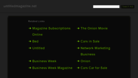 What Untitledmagazine.net website looked like in 2015 (9 years ago)
