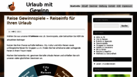 What Urlaubmitgewinn.de website looked like in 2015 (9 years ago)
