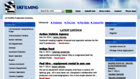 What Ukfilming.co.uk website looked like in 2015 (9 years ago)