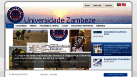 What Unizambeze.ac.mz website looked like in 2015 (9 years ago)
