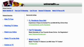 What Universaltv.com website looked like in 2011 (13 years ago)