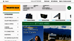 What Unlimited-solar.com website looked like in 2015 (8 years ago)