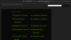 What Ugandatourismguide.com website looked like in 2015 (9 years ago)