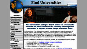 What University-world.com website looked like in 2015 (9 years ago)