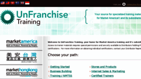 What Unfranchisetraining.com website looked like in 2015 (8 years ago)