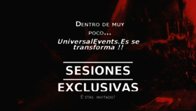What Universalevents.es website looked like in 2015 (9 years ago)