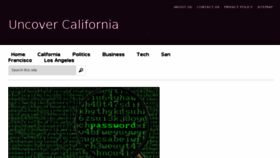 What Uncovercalifornia.com website looked like in 2015 (9 years ago)