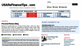 What Usarefinancetips.com website looked like in 2015 (8 years ago)