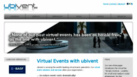 What Ubivent.com website looked like in 2015 (8 years ago)