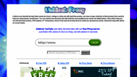 What Unblock-free-proxy.com website looked like in 2015 (8 years ago)