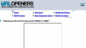What Urlopeners.com website looked like in 2015 (8 years ago)