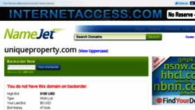 What Uniqueproperty.com website looked like in 2015 (8 years ago)