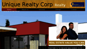 What Uniquerealtycorp.com website looked like in 2015 (8 years ago)
