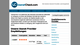 What Usenetcheck.com website looked like in 2015 (8 years ago)