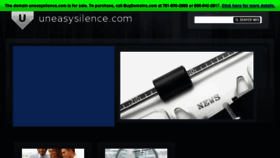 What Uneasysilence.com website looked like in 2015 (8 years ago)