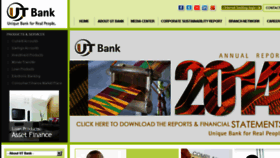 What Utbankghana.com website looked like in 2015 (8 years ago)