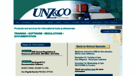 What Unzco.com website looked like in 2015 (8 years ago)