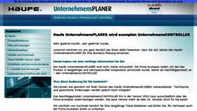 What Unternehmensplaner.de website looked like in 2015 (8 years ago)