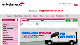 What Umbrellamusic.co.uk website looked like in 2016 (8 years ago)