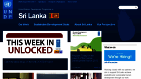What Undp.lk website looked like in 2016 (8 years ago)