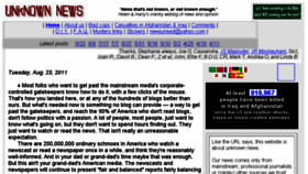 What Unknownnews.org website looked like in 2016 (8 years ago)