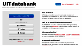 What Uitdatabank.be website looked like in 2016 (8 years ago)